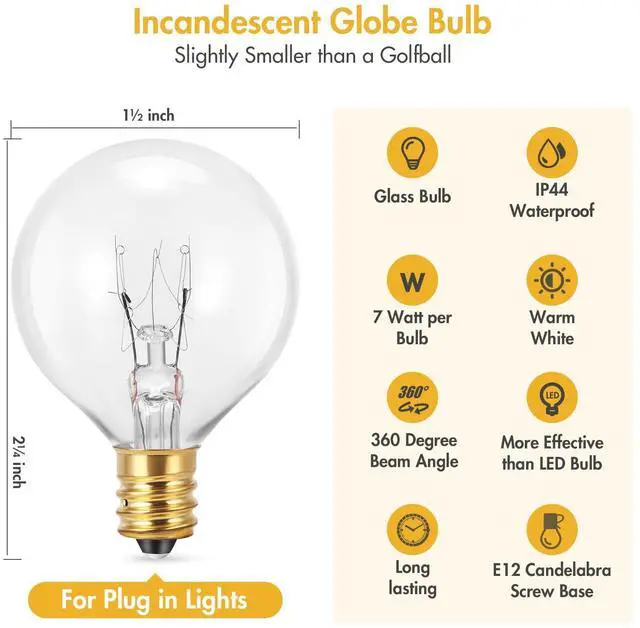 Alt view image 3 of 5 - G40 Replacement Bulbs 25 Pack