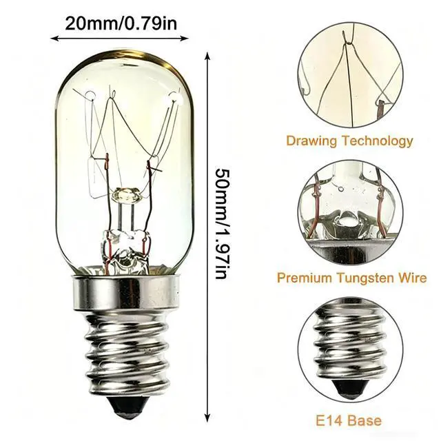 Alt view image 5 of 5 - 15W E14 Screw Salt Lamp Bulbs 230V