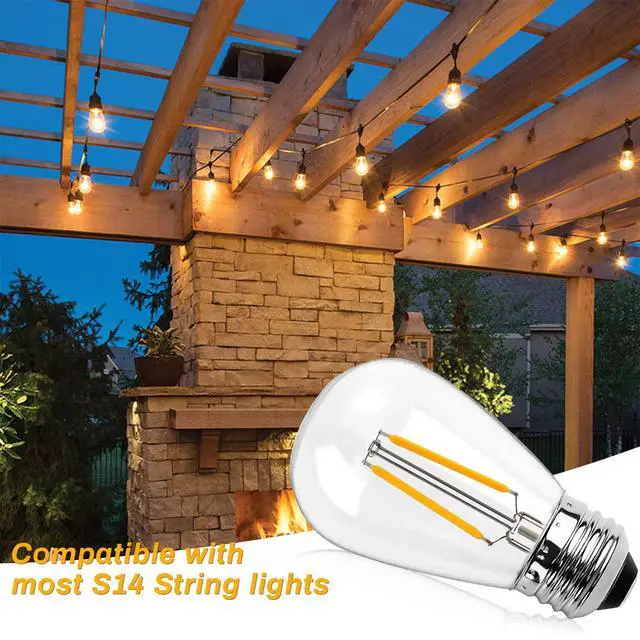 Alt view image 5 of 5 - E27 Screw Bulb S14 Vintage Edison LED Light Bulb