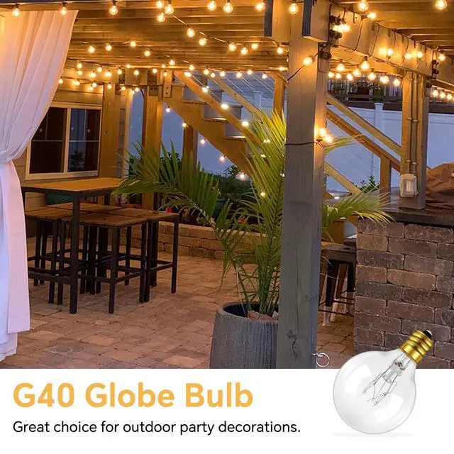 Alt view image 4 of 5 - 25 Pack G40 7 Watt Incandescent Replacement Bulbs