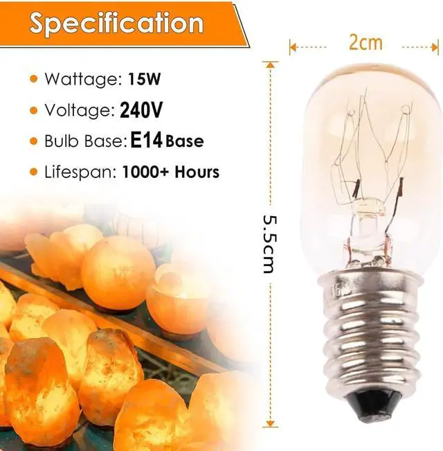 Alt view image 5 of 5 - Salt Lamp Replacement Electric Cable with Metal Clip