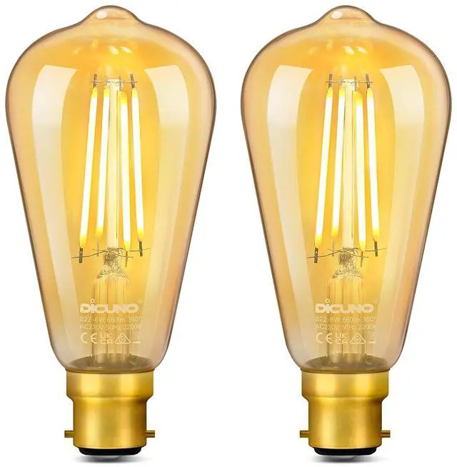 Main image of Vintage Light Bulb B22 6W 60 Watt Equivalent