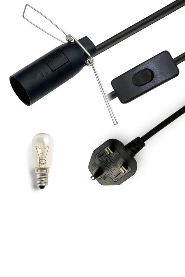 Alt view image 2 of 5 - Salt Lamp Replacement Electric Cable with Metal Clip