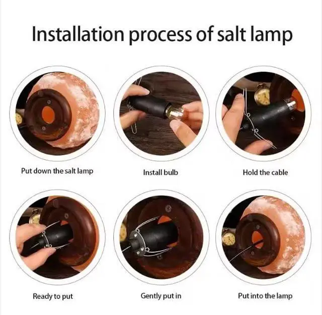 Alt view image 5 of 5 - Salt Lamp Replacement Electric Cable with Metal Clip and ON/Off Switch