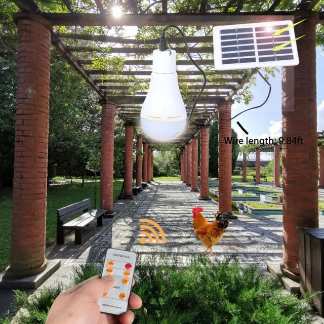 Alt view image 4 of 6 - 2 Sets Outdoor Yard Chandelier Solar Light Bulb
