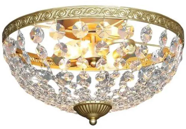 Main image of Crystal Chandelier Ceiling Light with 168 Octagonal Beads