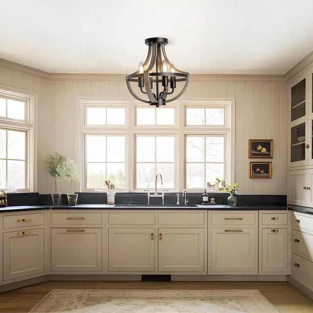 Alt view image 5 of 6 - Farmhouse Chandelier Ceiling Light