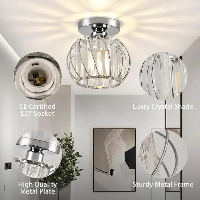 Alt view image 4 of 6 - Chandelier Crystals Ceiling Lighting Fixtures