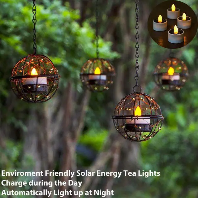 Alt view image 5 of 6 - Outdoor Solar Hanging Lanterns Waterproof