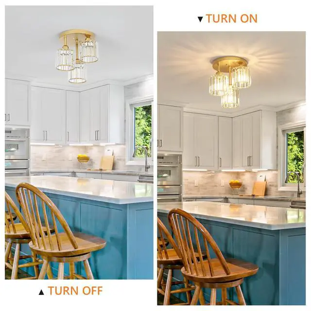 Alt view image 2 of 6 - Modern Crystal Chandeliers Ceiling Light