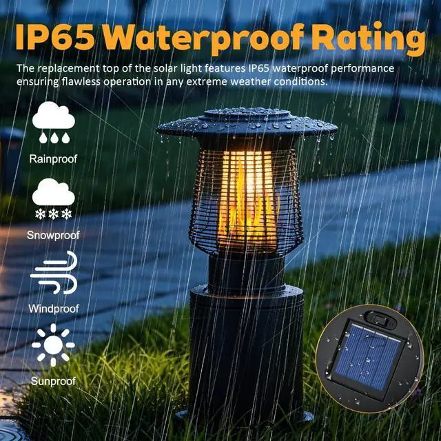Alt view image 5 of 6 - Solar Lights Replacement Top