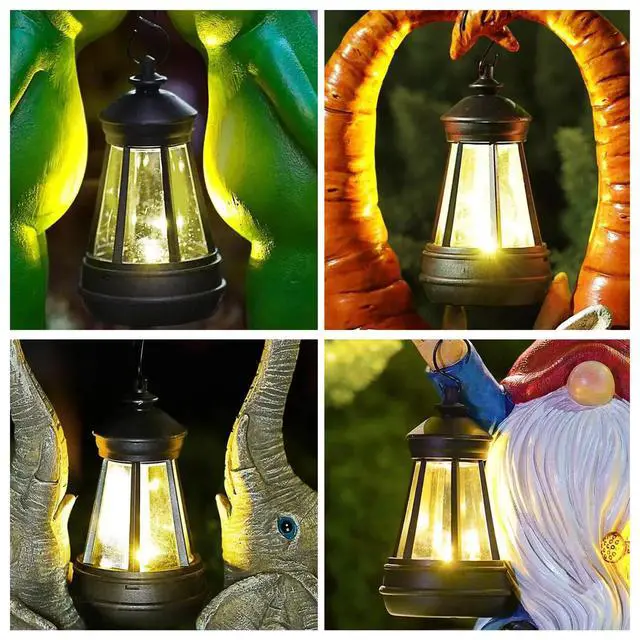 Alt view image 3 of 6 - 3 Pack Small Lanterns with Auto On/Off