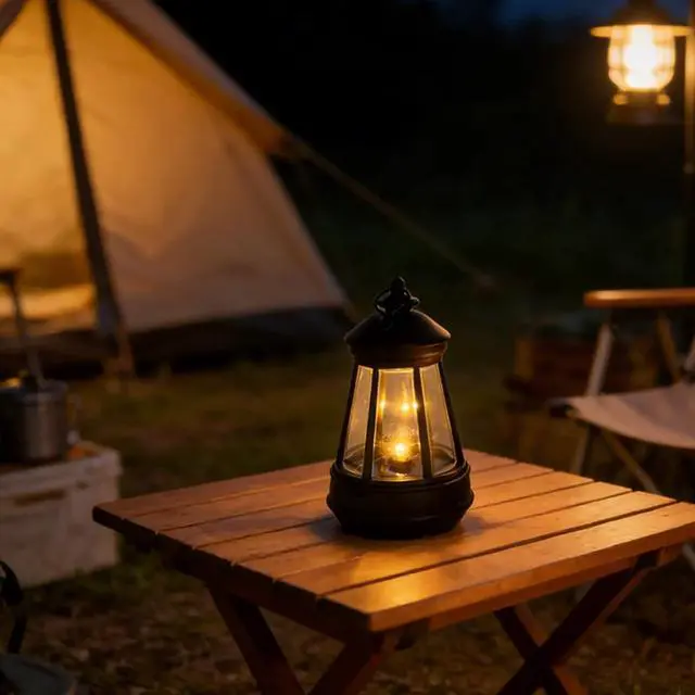 Alt view image 4 of 6 - 3 Pack Small Lanterns with Auto On/Off
