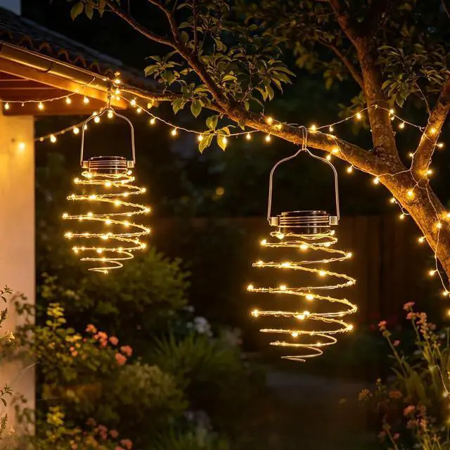 Alt view image 6 of 6 - 2PCS Spiral Solar Lights Outdoor Garden