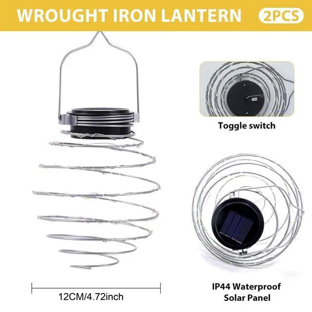 Alt view image 5 of 6 - 2PCS Spiral Solar Lights Outdoor Garden