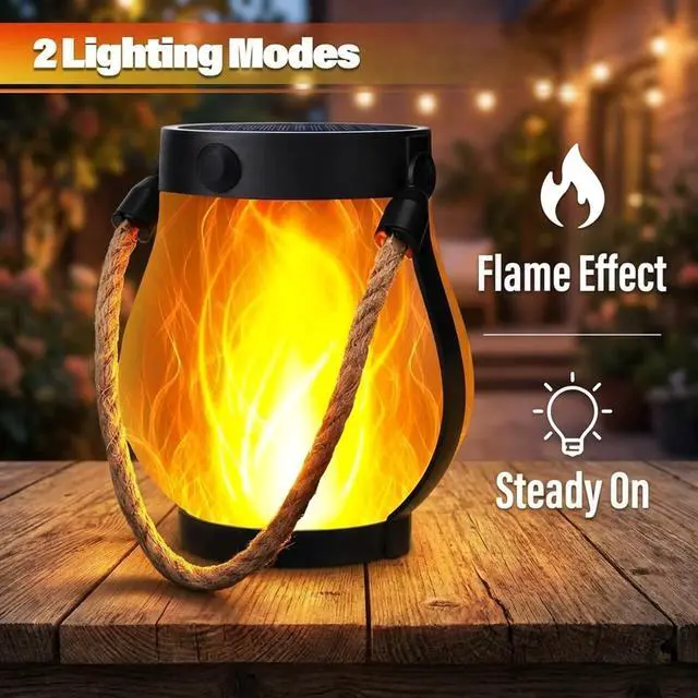 Alt view image 6 of 6 - 2 Pack Solar Lanterns Outdoor