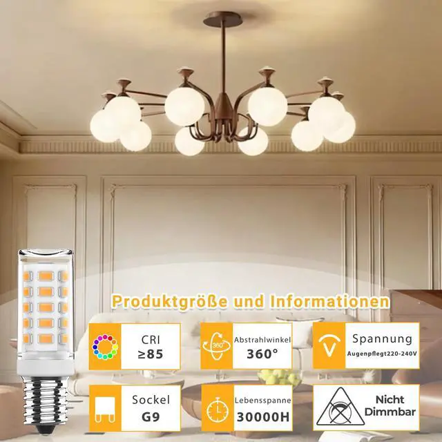 Alt view image 5 of 7 - E14 LED Lamp Warm White 2700K