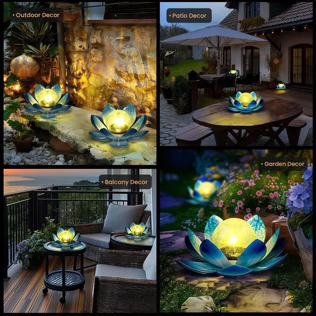 Alt view image 4 of 6 - Solar Lights Outdoor Garden Ornaments