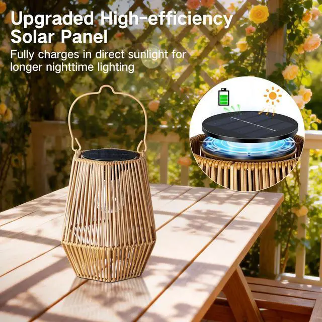 Alt view image 2 of 6 - 4 Pack Solar Lanterns Outdoor Waterproof