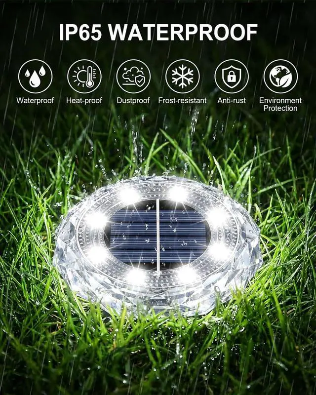 Alt view image 4 of 6 - 10 Pack Solar Lights Outdoor Garden