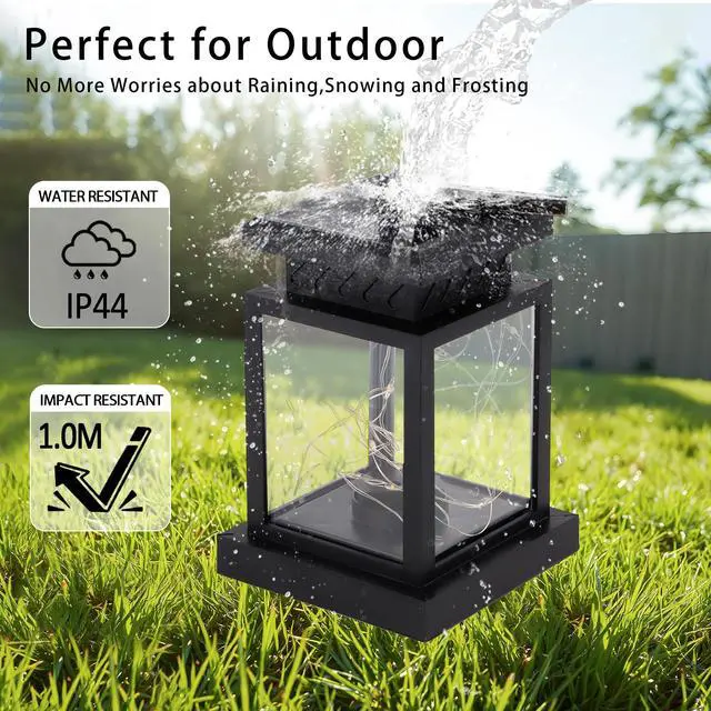 Alt view image 4 of 6 - Set of 6 Solar Lantern Lights Outdoor Waterproof