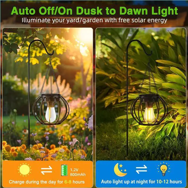 Alt view image 3 of 6 - Solar Lanterns for Outside Garden