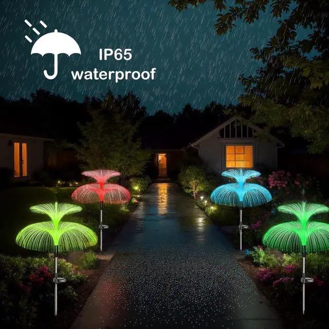 Alt view image 6 of 6 - 3 Pack 7 Color Changing Solar Garden Lights