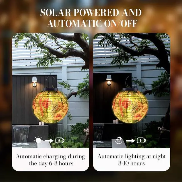Alt view image 3 of 6 - 2PCS Solar Lights Outdoor Garden Lantern