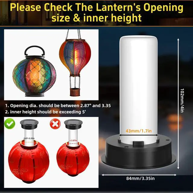 Alt view image 2 of 6 - 2 Pack*Replacement Solar Panels for Garden Lantern Lights
