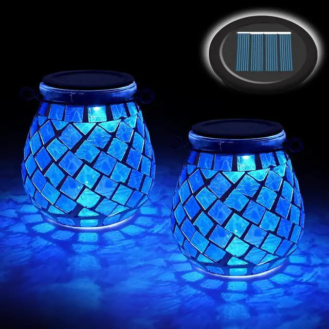 Alt view image 2 of 6 - 2PCS Oval Solar Lights Outdoor