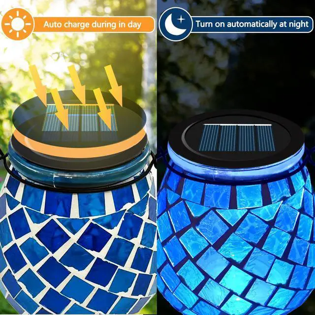 Alt view image 3 of 6 - 2PCS Oval Solar Lights Outdoor