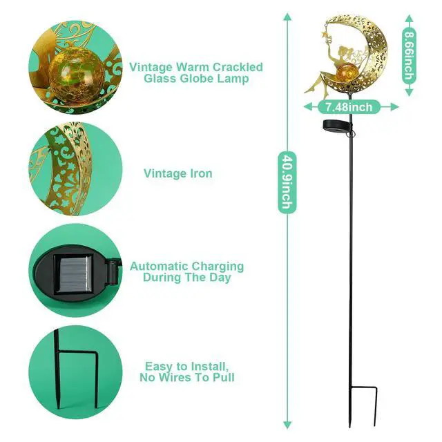 Alt view image 2 of 6 - Solar Lights Garden Decorations