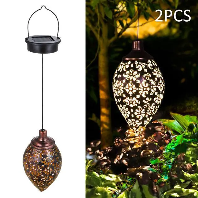 Alt view image 4 of 5 - Outdoor Hanging Garden Lights Metal Lamp for Patio