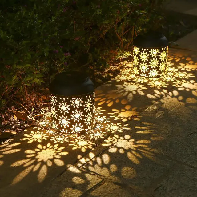 Alt view image 5 of 5 - Outdoor Hanging Garden Lights Metal Lamp for Patio