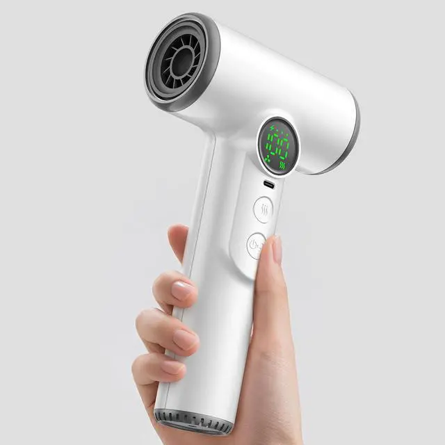 Alt view image 2 of 7 - USB Hair Dryer Fast Charging 30000 RPM Wireless Blow Dryer