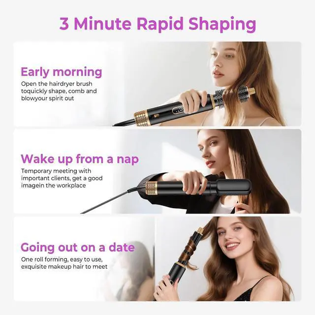 Alt view image 7 of 7 - 5-in-1 Hairstyler 1000W Hairstyler
