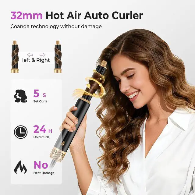 Alt view image 2 of 7 - 5-in-1 Hairstyler 1000W Hairstyler