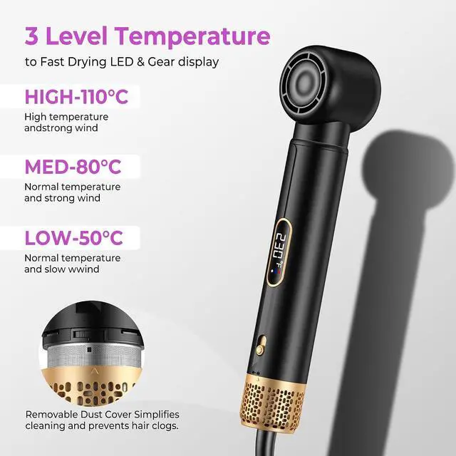 Alt view image 5 of 7 - 5-in-1 Hairstyler 1000W Hairstyler