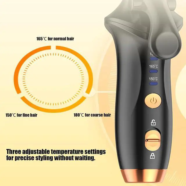 Alt view image 5 of 7 - Hair Curling Iron 3-Temperature Rechargeable Styler