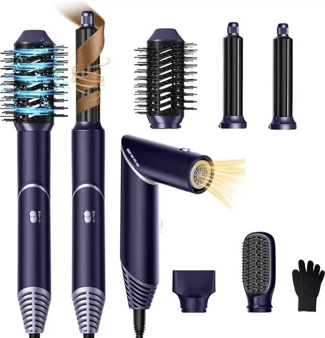 Main image of 5 in 1 Air Styler Hair Dryer Brush with Rotatable Blow Dryer [60