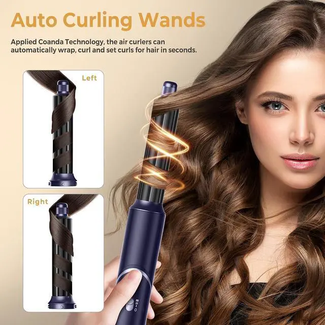 Alt view image 2 of 7 - 5 in 1 Air Styler Hair Dryer Brush with Rotatable Blow Dryer [60