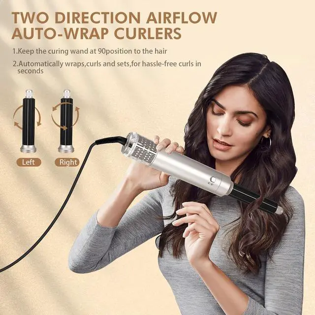 Alt view image 4 of 7 - Hair Styler 6 in 1 Magic Air Styler