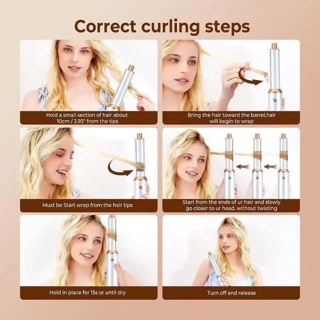 Alt view image 7 of 7 - 5 in 1 Hair Drying Brush The Multifunctional Hair Dryer Brush