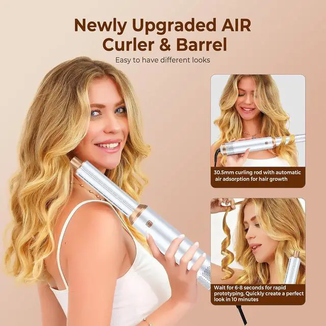 Alt view image 2 of 7 - 5 in 1 Hair Drying Brush The Multifunctional Hair Dryer Brush