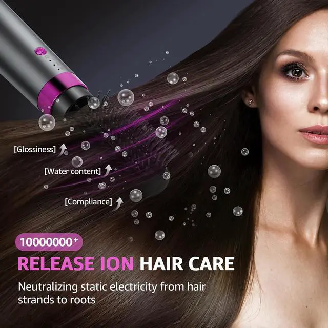 Alt view image 4 of 7 - 5 in 1 Hair Styler 1000W Hair Dryer Brush for Hair Styling