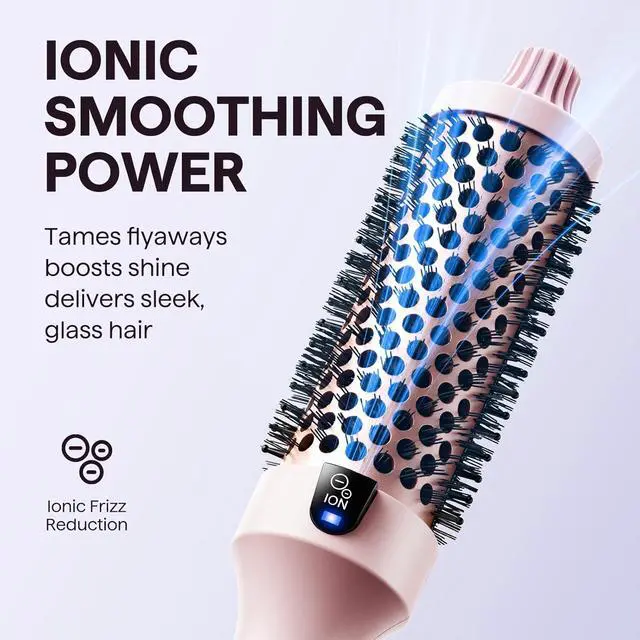 Alt view image 2 of 7 - Blowout Boost Thermal Brush Pink and Air Sculpt 5-in-1 Hair Dryer Brush