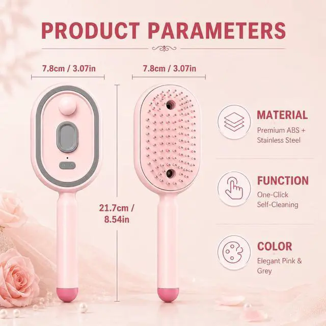 Alt view image 4 of 7 - Electric Steam Brush for Hair