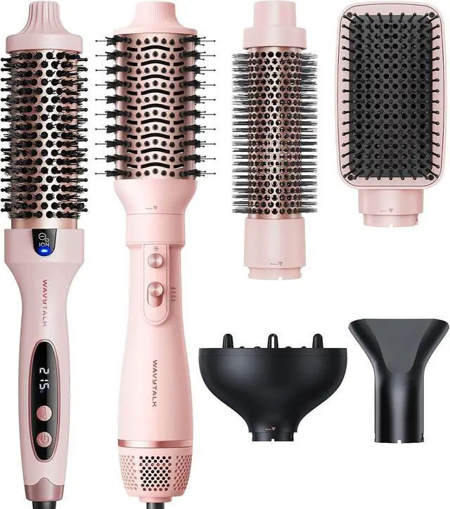 Main image of Blowout Boost Thermal Brush Pink and Air Sculpt 5-in-1 Hair Dryer Brush