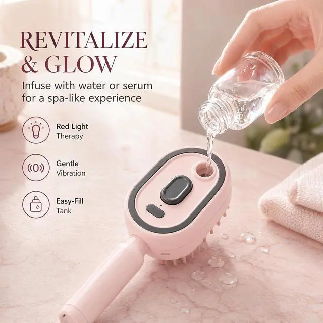 Alt view image 2 of 7 - Electric Steam Brush for Hair