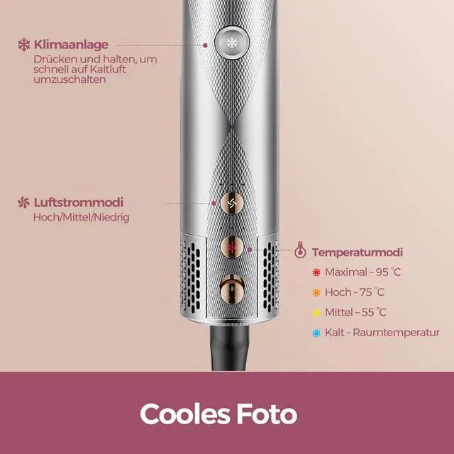 Alt view image 3 of 7 - 5-in-1 Airstyler High-Speed Ion Hair Dryer